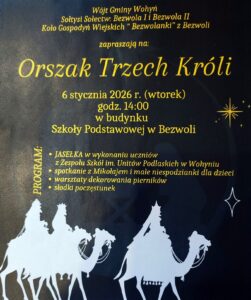 Orszak Trzech Króli @ Szkoła w Bezwoli (gm. Wohyń)